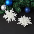 thumbnail image 5 of Plastic White Snowflake Pendant, 5 of 5