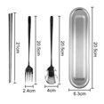 thumbnail image 3 of BUYISI Reliable Stainless Steel Cutlery Set for Office School and Outdoor Use, 3 of 5