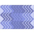 thumbnail image 1 of Ahgly Company Tapis d'Intérieur Lavable en Machine Rectangle Transitionnel Jeans Bleu, 2 Pieds x 3 Pieds, 1 of 7