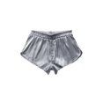 thumbnail image 5 of LUXUR Pyjama pour Homme, Boxeurs de Nuit Unis en Satin Soyeux, Shorts Grande Taille, Bas de Sommeil, sous-Vêtements, Gris G, 5 of 5