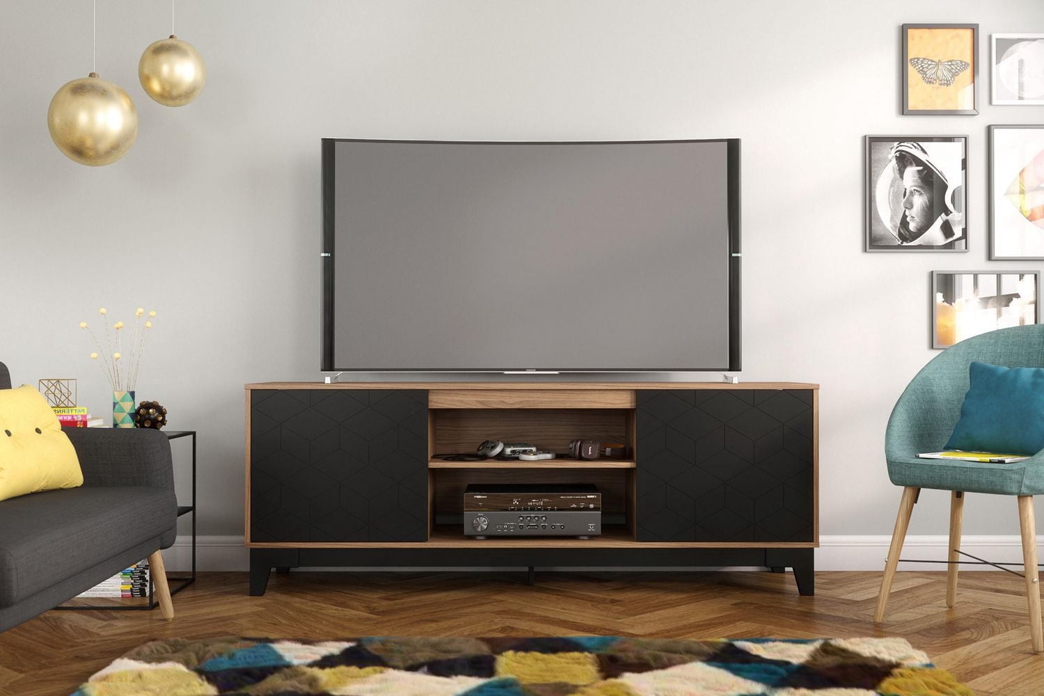 Nexera Meuble audio-vidéo Hexagon, 72 po