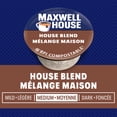 thumbnail image 2 of Maxwell House House Blend Coffee 100% Compostable Pods, 12 Pods, Medium, 2 of 15