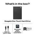 thumbnail image 2 of Seagate One Touch – Disque Dur Externe 2 To avec Protection par Mot de Passe, 2 of 9