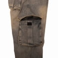 thumbnail image 4 of fheaev Pantalon Cargo pour Hommes Hommes Vintage Plein Air Mode Uni Décontracté Jeans à Poches Pantalon Cargo, 4 of 8