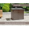 thumbnail image 2 of Horti Cubic 38 cu. ft. Outdoor Horizontal Storage Shed, 2 of 7