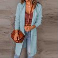 thumbnail image 2 of Pisexur Cardigan à Manches Longues pour Femmes Mode Haut Cardigan Poche Manteau Décontracté Long Ouvert Cardigans, 2 of 7