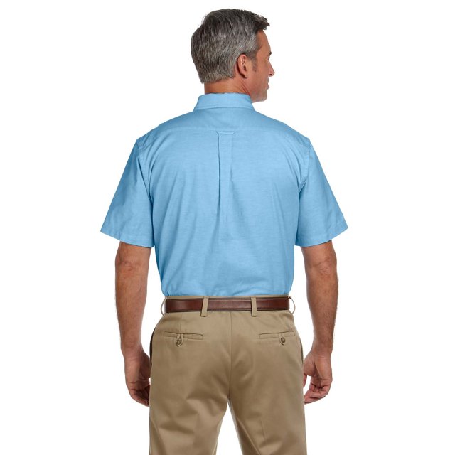 Harriton Oxford à Manches Courtes pour Hommes avec Protection Antitaches