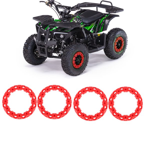 Look Sportif ATV Roue Moyeu Décoratif, Capuchon de Jante Décoratif de 10 Pouces avec Couvercle en Plastique Résistant aux Rayures pour Kart