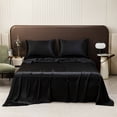 thumbnail image 1 of SROBPTY Bed Sheets, Solid Color Ease Friendly Washable Sheets Luxurious Silk Bedding, 1 of 5