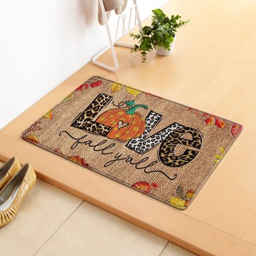 RKSTN Tapis Tapis de Porte de l'Action de Grâce Tapis de Sol Couloir Cuisine Tapis de Pied Tapis Doux Antidérapant Décoration Maison Tapis de Porte