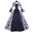 thumbnail image 1 of WILLBEST Robes pour Femmes Robes pour Femmes Grande Taille Mode Style Gothique Robe Midi Vintage Corset Manches Longues Évasées Robe Trapèze de Soirée, 1 of 3