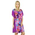 thumbnail image 4 of Bimba Caftan Court en Polyester pour Femmes, Sortie de Plage, Caftan Floral, 4 of 5