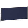 thumbnail image 1 of Outsunny Auvent Latéral Rétractable 118 Pouces x 63 Pouces Paravent Pliant Bleu, 1 of 10
