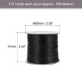 thumbnail image 2 of Unique Bargains Beading Thread Bracelet Weave Bead Craft Cord 0.8mm 159M/Roll (173-Yards) Decorative String, Black, 2 of 7