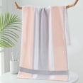 thumbnail image 1 of Striped Towel Cover 13 X 28 Inch Household Absorbent Thick Soft Towel, 1 of 6