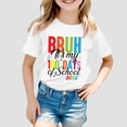 thumbnail image 3 of T-shirt Décontracté pour Enfants à Imprimé, Col Rond, Coupe Ample, Manches Courtes, 3 of 5