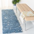 thumbnail image 1 of SAFAVIEH Florida Douglas Floral Vines Shag Area Rug, 1 of 6