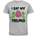 thumbnail image 1 of Halloween T-Shirt pour Homme « I Eat My Feelings » Zombie Brain, 1 of 1