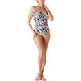 thumbnail image 2 of RELLECIGA Women's Tummy Control Swimwear Strapless One Piece Swimsuit Ruched Padded Bathing Suits, 2 of 5