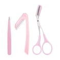 thumbnail image 1 of mtvxesu Eyebrow Kit, 3 Piece Set of Eyebrow Trimmers and Small Tools, Stainless Steel Eyebrow Clips, Eyebrow Pliers, Eyebrow Comb Tools Eyebrow Scissors Tape Eyebrow Shapers for Women Final Markdown, 1 of 1