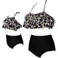 thumbnail image 2 of Girls Swimsuit High Waisted Two Pieces Bikini Set Swimwear Bathing Suits, 2 of 7