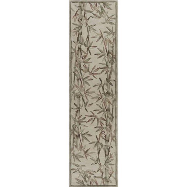 HomeRoots 353010 2 ft. 6 in. x 10 ft. Runner Wool Ivory Area Rug