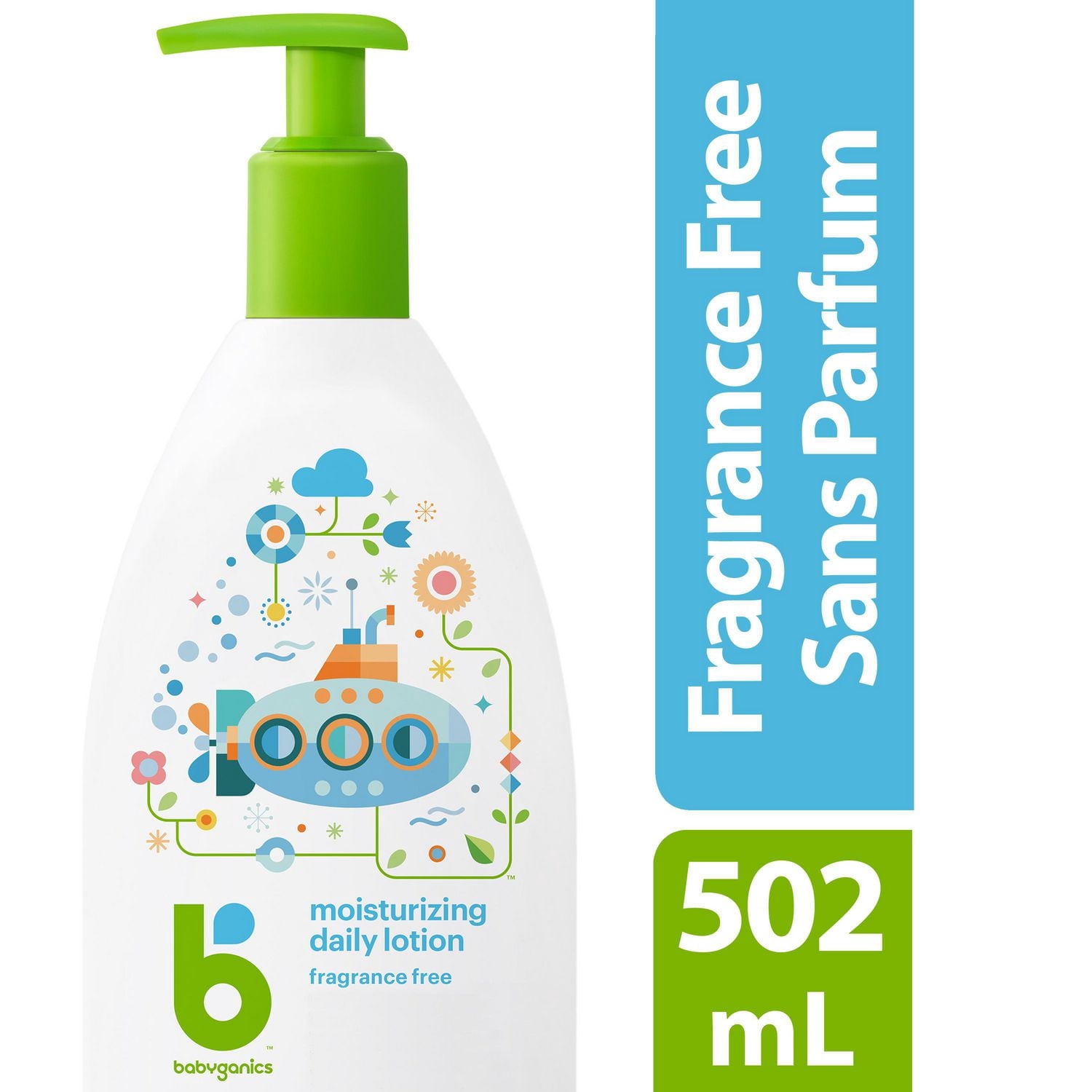 Babyganics Lotion Quotidienne, Sans Parfum, 502ml