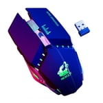 Ergonomic Wireless Mouse 2.4G 2400DPI Optical Gaming Mouse for Laptop Computer black