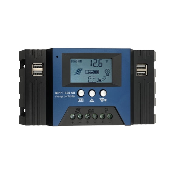 50A MPPT Solar Charge Controller 12/24V Auto Focus Solar Panel Controller Battery Intelligent Regulator with