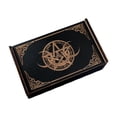 thumbnail image 1 of Xuanheng Wooden Tarot Box Card Holder Small Game Cards Collectible Tarot Storage Case Pentagram, 1 of 8