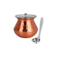 thumbnail image 1 of Copper Finish Ghee Pot with Lid, 250ml Premium Stainless Steel Ghee Container, 1 of 1