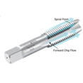 thumbnail image 3 of Accusize 6pcs 7/8"-9NC H.S.S. Spiral Point Tap, Plug Style, Fully Ground, 3 Flute, SPT-7/8-9x6, 3 of 11