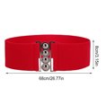 thumbnail image 3 of Ceinture de Robe Élastique Style Simple Universelle Ajustable Confortable avec Boucles Multicolore Ceintures de la Saint-Valentin pour Femmes Robes Rouge, 3 of 6