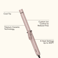 thumbnail image 2 of InfinitiPRO by Conair Hot Air Hair Curling Iron & Brush, Titanium Ceramic, 1.5-inch Barrel, Rose Gold, 1 Pk, 2 of 10