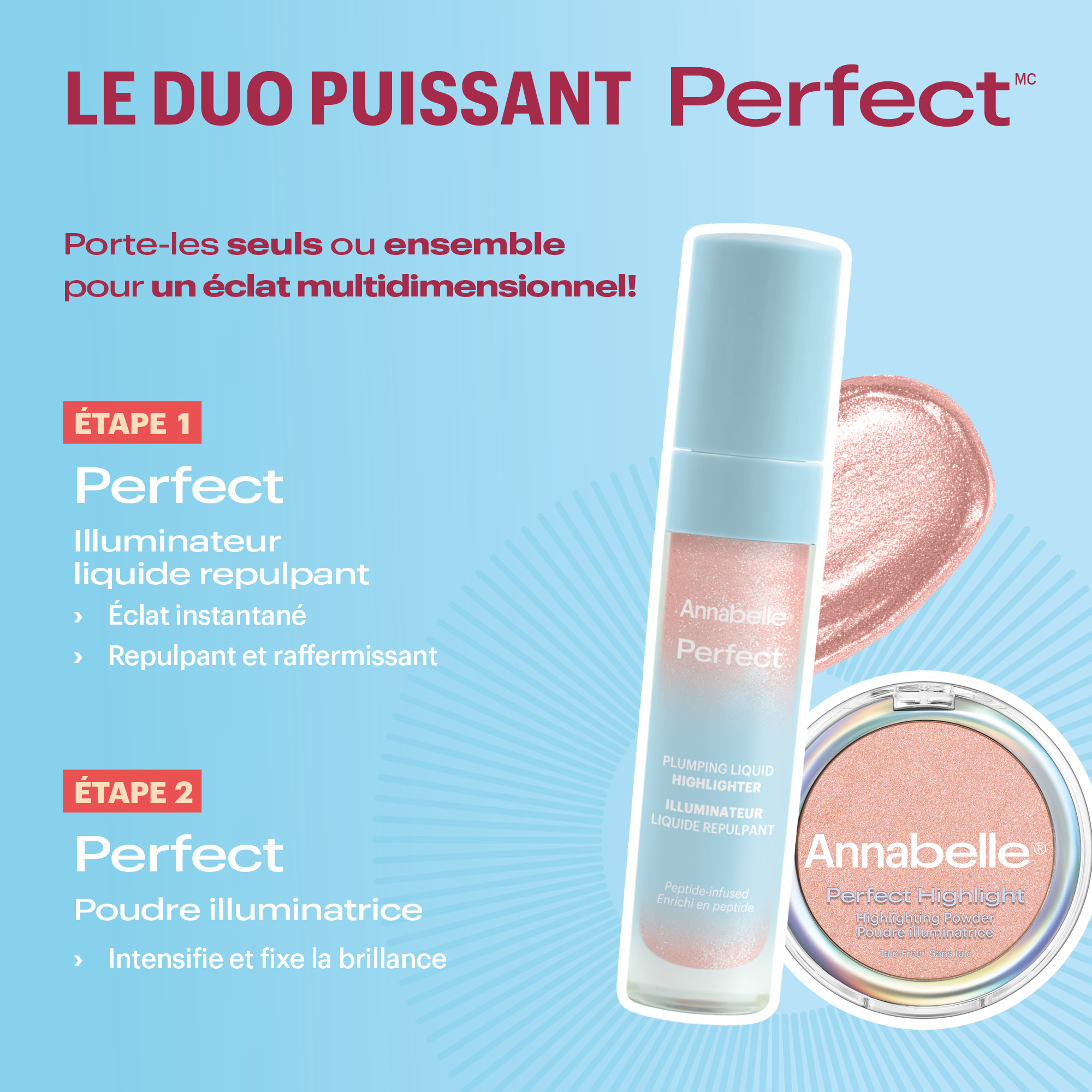 Annabelle Perfect Illuminateur liquide repulpant Rose lunaire