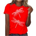 thumbnail image 1 of Meichang T-Shirts Chemises pour Femmes Mignons T-Shirts d'Été Mode Hauts Imprimés Animaux Décontractés Manches Courtes T-Shirt Basique Ample Col Rond Chandail T-Shirts, 1 of 2