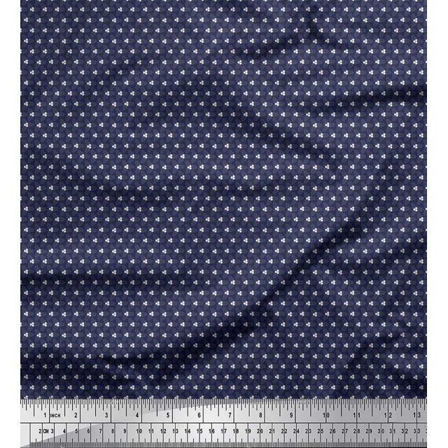Soimoi Rayon Fabric Artistic Floral Shirting Decor Fabric Printed Yard 56 Inch Wide