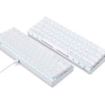 thumbnail image 4 of Amdohai RK61 BT&Wired Clavier Double Mode Rétroéclairage Bleu 61 Touches Mini Clavier Mécanique pour Téléphone/tablette Blanc avec Interrupteurs Gateron Blue, 4 of 7