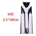 thumbnail image 5 of lionlar 2X Elastic Y Back Suspenders Clip On Wedding Wear Adjustable Brace white 2 Pcs, 5 of 5