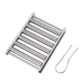 thumbnail image 1 of Hotdog Roller Grillers Sausage Roller Rack BBQ w/Long Handle Stainless Steel, 1 of 12