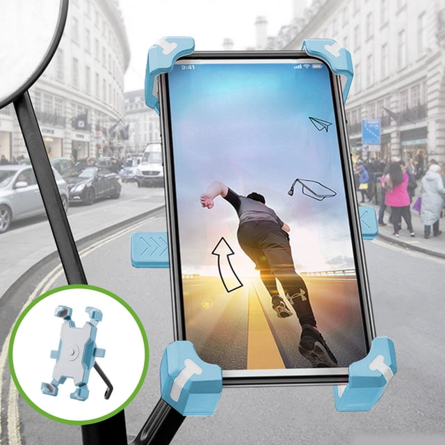 Mobile Phone Rack Outdoor Cycling Navigation Bike Shock Absorbing Mobile Phone Rack Rear View Mirror Model