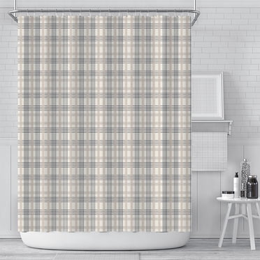 PANDACO Glen Fabric Shower Curtain (180cm x 180cm) (72" x 72")