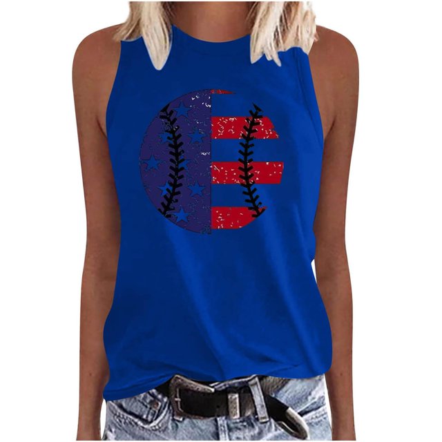 Birdeem T-Shirt Sans Manches Imprimé Mode pour Femmes Col Rond Ample