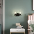 thumbnail image 2 of Costway 2-Light Wall Sconce Modern Bathroom Vanity Light Fixtures w/ Clear Glass Shade, 2 of 8