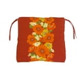 thumbnail image 1 of Henryka Red Floral Deluxe Seat Cushion, 1 of 5