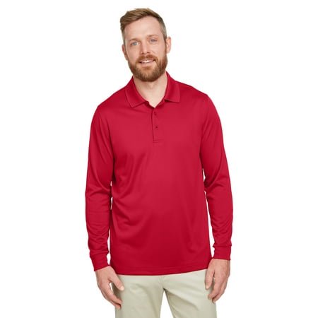 Harriton Men's Tall Advantage Long Sleeve Snag Protection Plus IL Polo M348LT