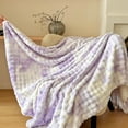 thumbnail image 1 of EGNMCR Throw Blanket, Throw Blanket for Couch Imitation Rabbits Hair Fleece Blanket Office Nap Blanket Air Conditioning Sofa Cover Blanket Student Dormitory Fleece Blanket Polyester Fiber Blanket, 1 of 6