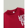 thumbnail image 3 of Kmbangi Newborn Baby Sweatshirts Rompers Letter Print Long Sleeve Spring Fall Infant Jumpsuits for 0-18M, 3 of 8
