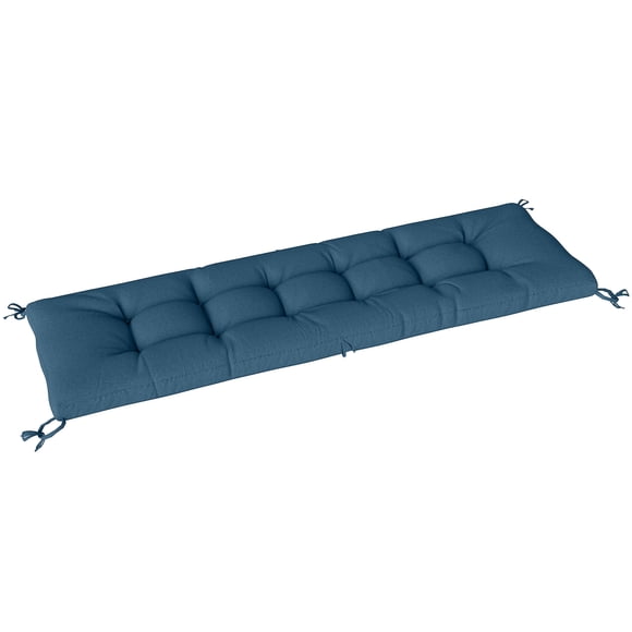 Outsunny Coussin de Chaise Longue de Patio avec Sangles de Fixation, Bleu