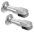 thumbnail image 4 of 2 Pcs Stainless Steel Bathroom Partition Brackets Feet Fittings, 4 of 8